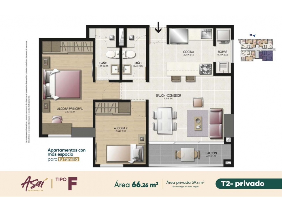 Oportunidad! Cesion de Derechos de Apartamento en Itagui, Suramerica — foto 2