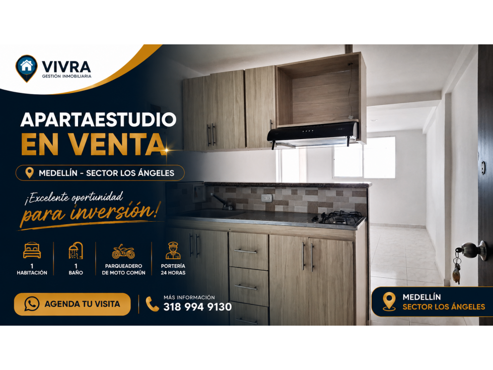 Aparta estudio en venta