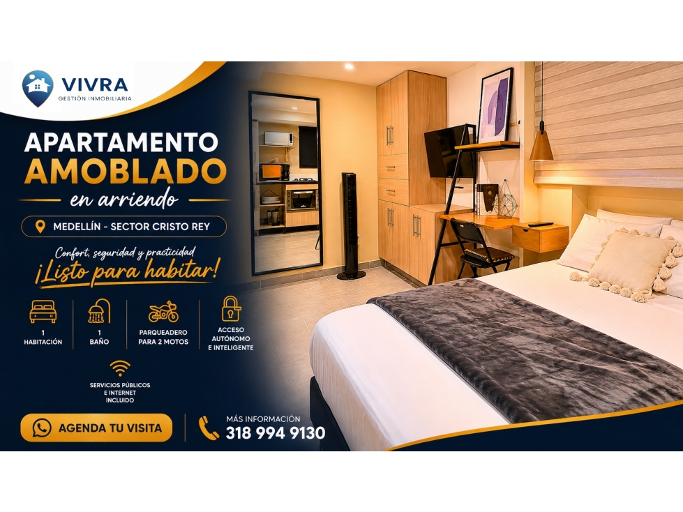 Aparta estudio Amoblado