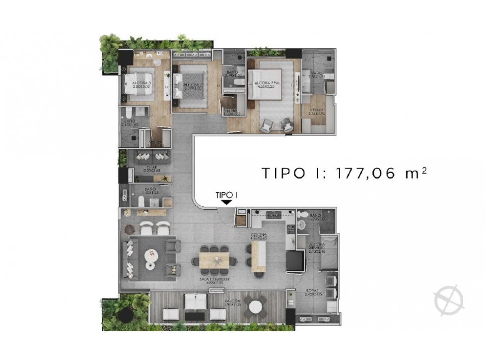 Apartamento tipo Penthouse en venta Sector Castropol — foto 2
