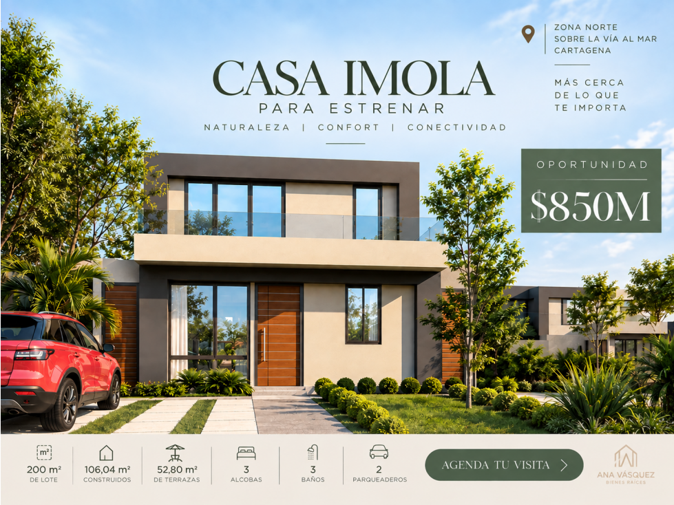 CASA EN VENTA ZONA NORTE PROYECTO IMOLA PARK - 1