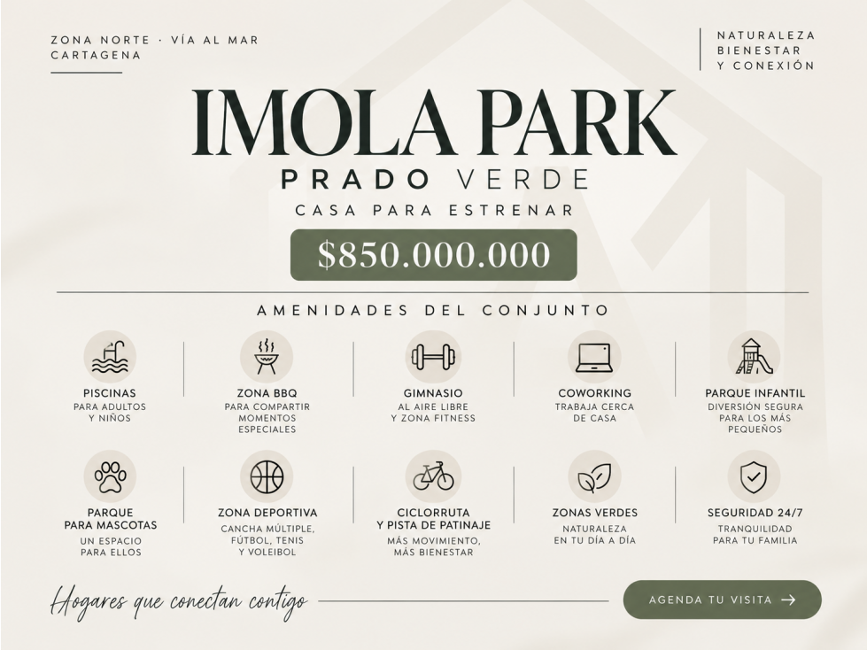 CASA EN VENTA ZONA NORTE PROYECTO IMOLA PARK - 4