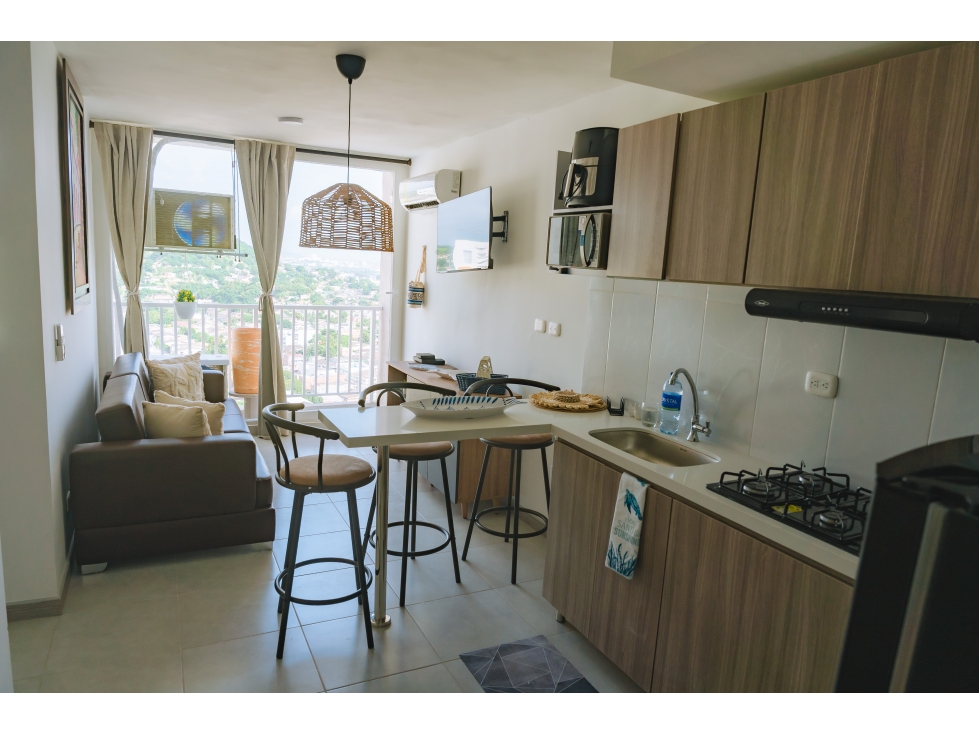 VENTA DE APARTAMENTO AMOBLADO EN TORICES - ED SUNSET 47 — foto 3