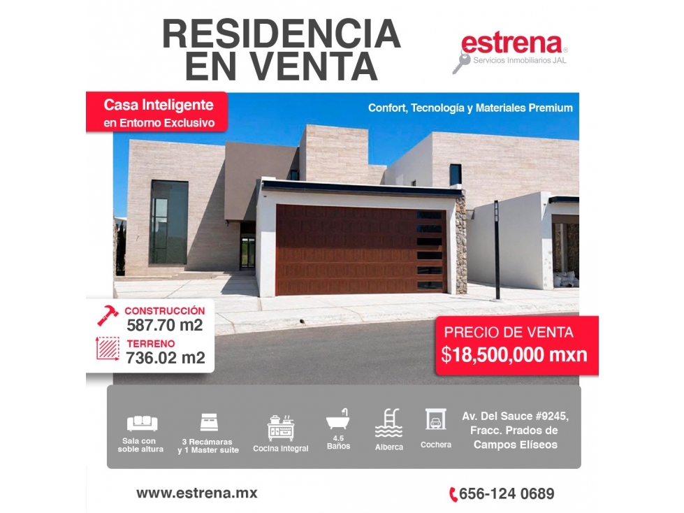 RESIDENCIA EN VENTA EN FRACCIONAMIENTO PRIVADO