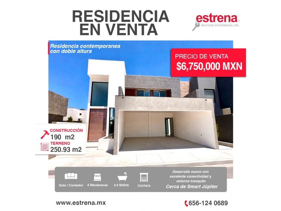 CASA DE DOBLE ALTURA EN NUEVO DESARROLLO