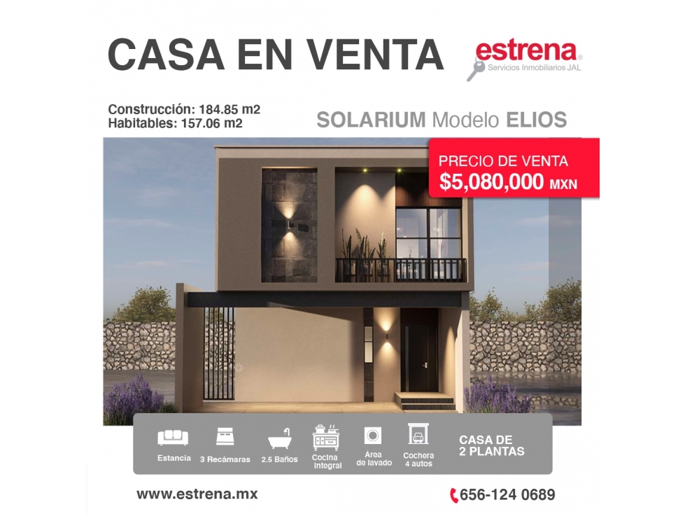 CASA DE DOS PLANTAS | SOLARIUM MODELO ELIOS