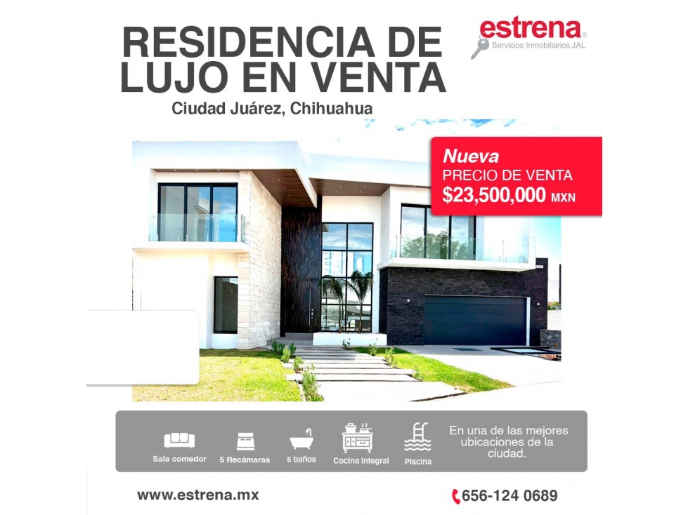 RESIDENCIA DE LUJO EN VENTA EN MISION DE LOS LAGOS