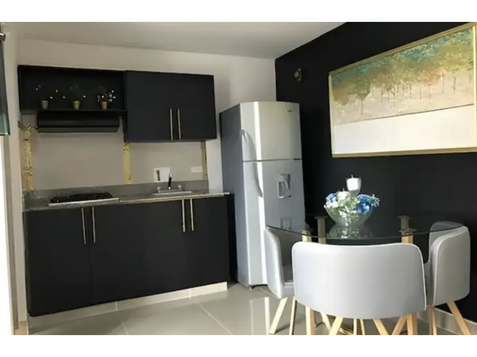 Venta Apartamento Amoblado En Santa Lucia Medellin Cerca Al Metro — foto 2