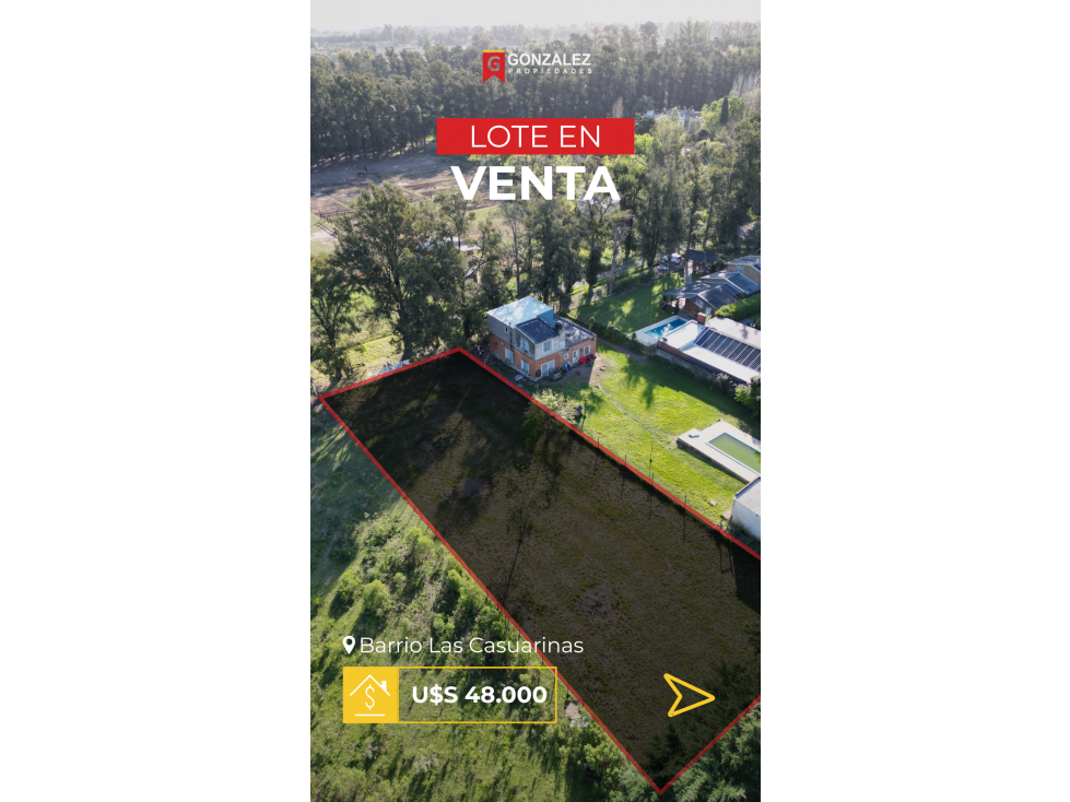 Exclusivo lote en el Bº Las Casuarinas de Luján -Frente al Club hipico