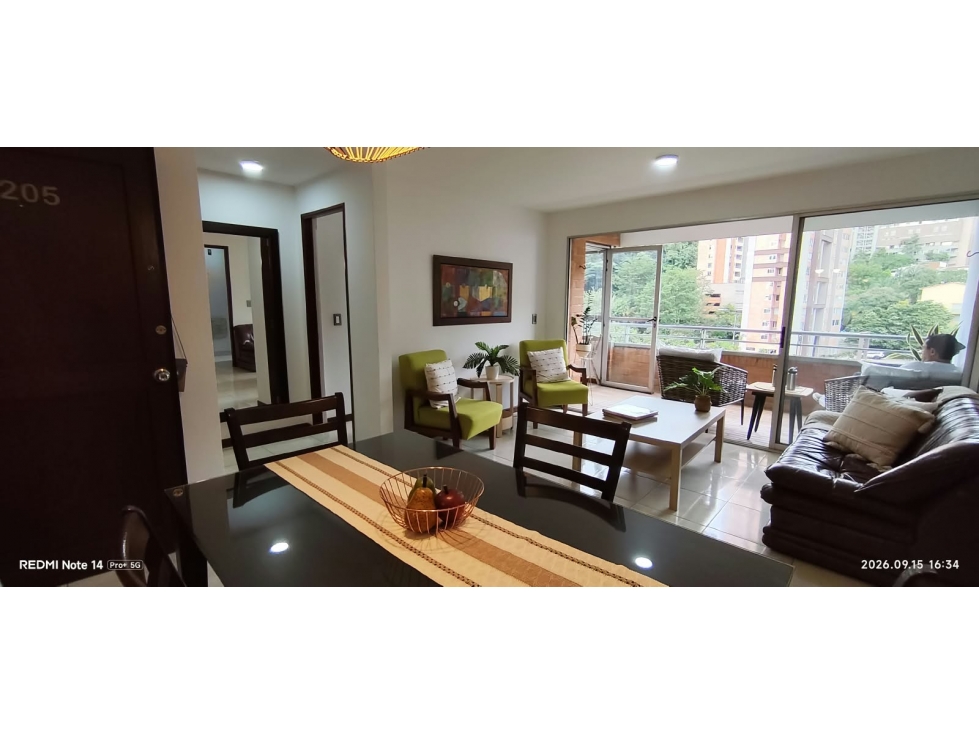 Arriendo apartamento amoblado Poblado sector Castropol