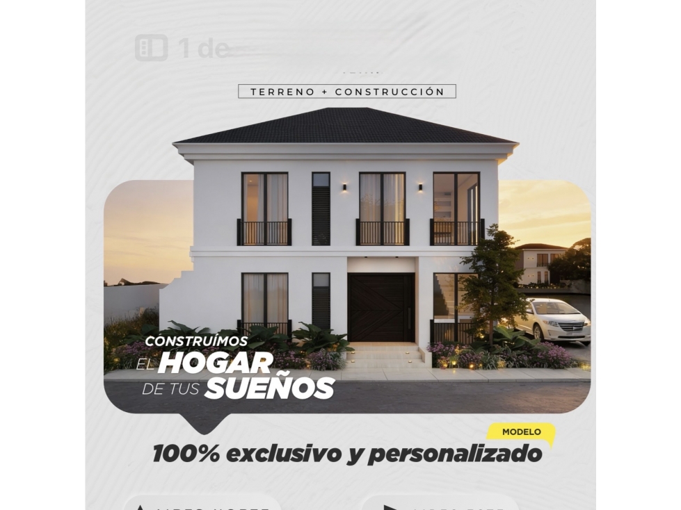 VENTA CASA EN PROYECTO URB. AIRES NORTE - VIA A SAMBORONDÓN - 1