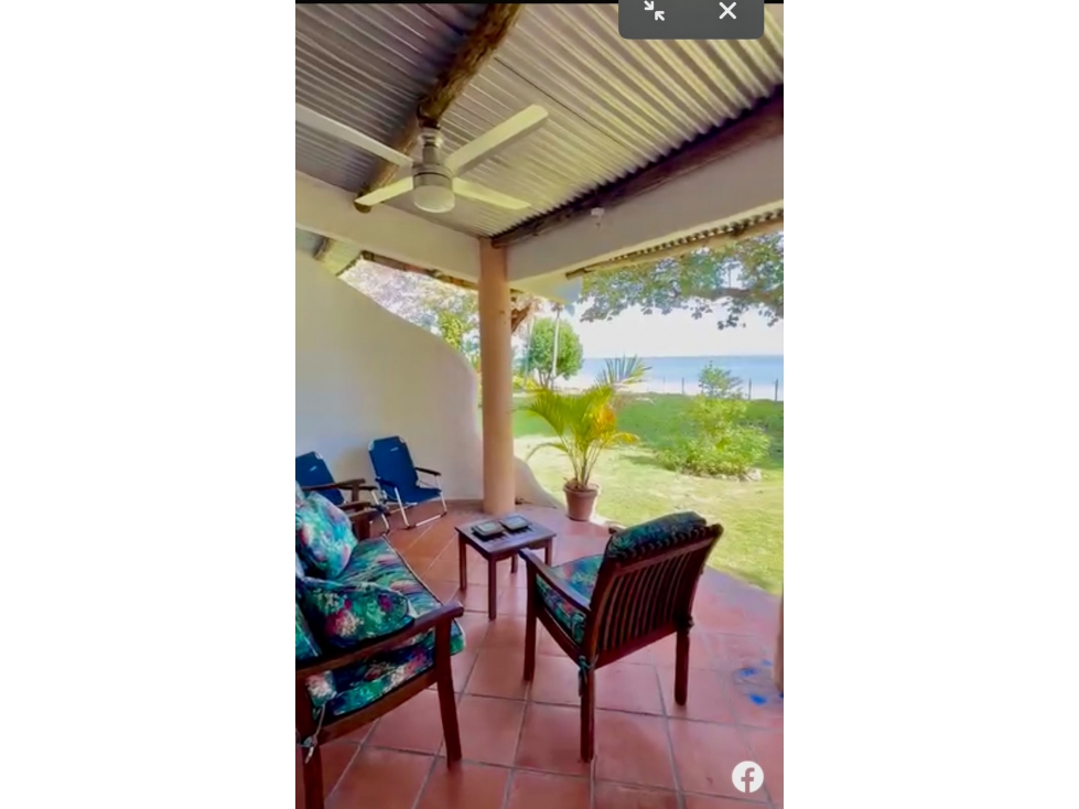 CASA FRENTE AL MAR EN ALQUILER EN PLAYA EL PALMAR, SAN CARLOS — foto 2