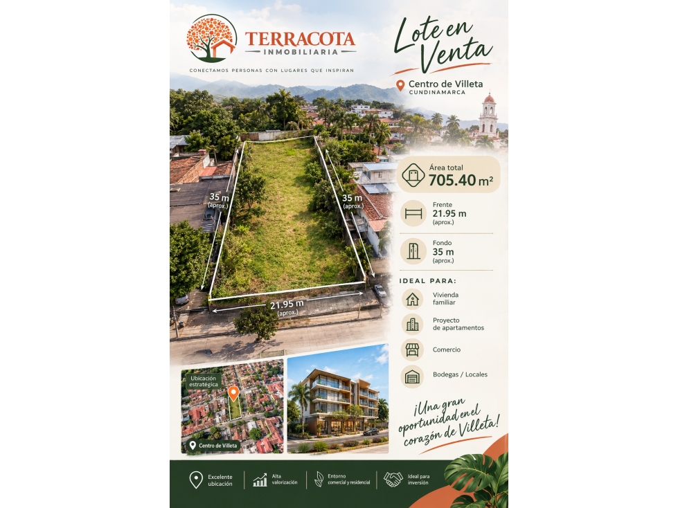 ¡EXCELENTE OPORTUNIDAD DE DESARROLLO EN VILLETA! - 1