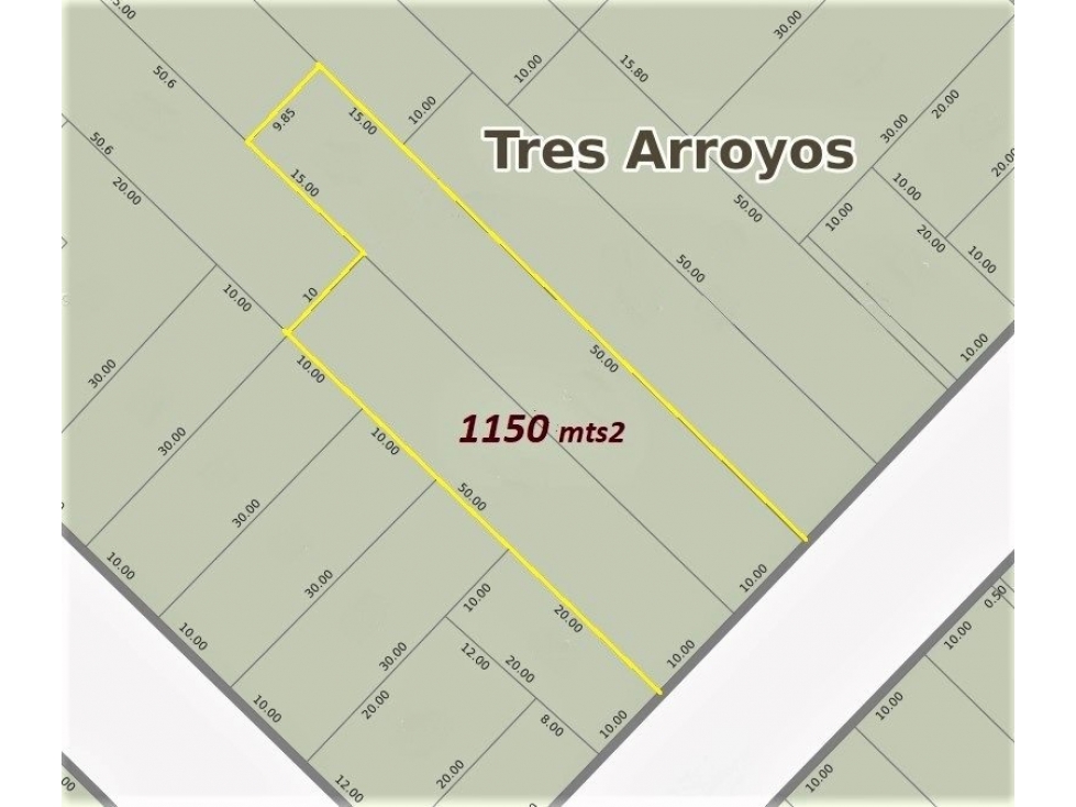 IMPORTANTE SUPERFICIE DE TERRENO DE 1150 MTS.2 - 1