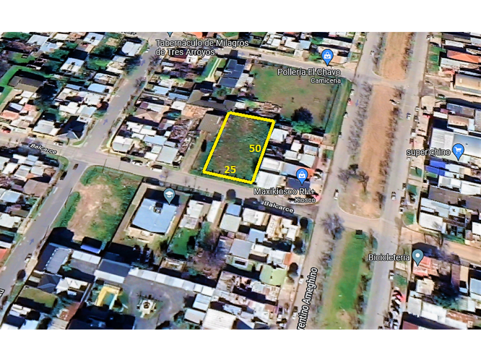 SUPER TERRENO - 25 X 50 - BALCARCE 960 - 1