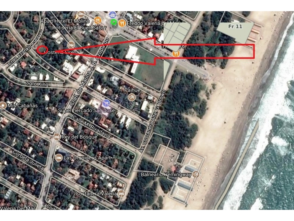 Lote Multifamiliar en Centro Playa de Valeria: Apto 9 Unidades - 1