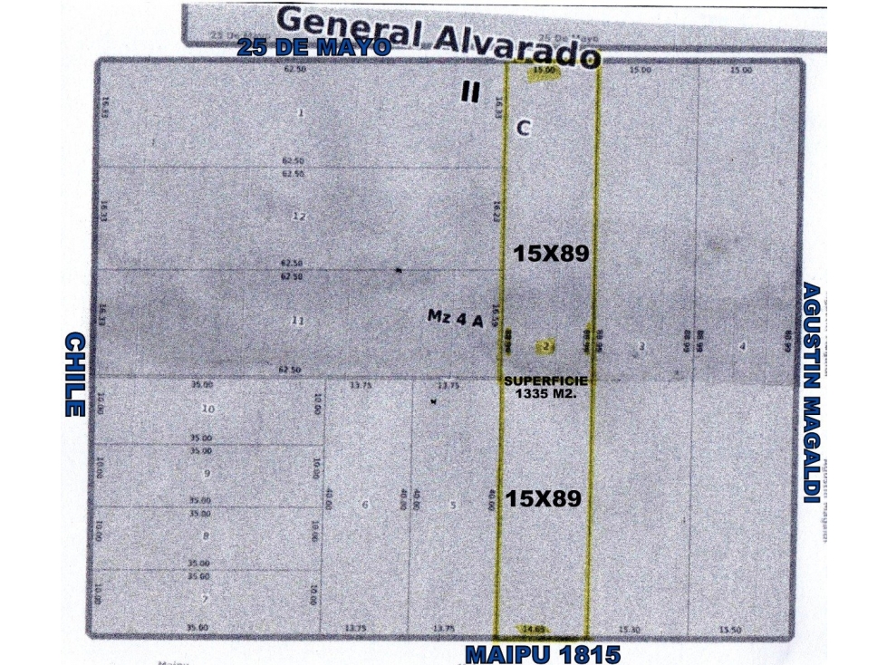 Se vende INMENSO lote de 15 x 89 con vivienda a reciclar. - 2