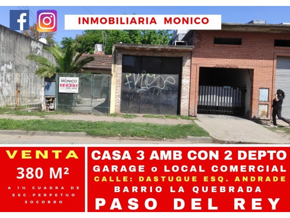 venta casa multifamiliar en paso del rey barrio la quebrada - 1