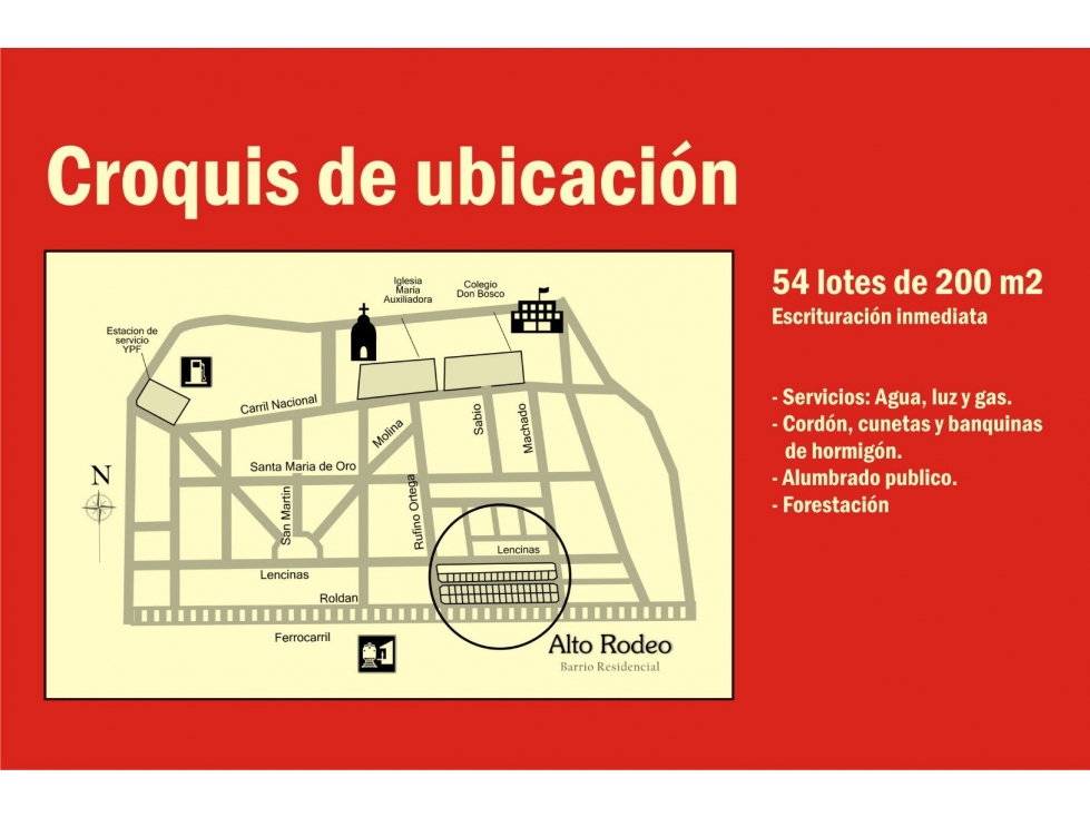 LOTES 200 M2 EN VENTA - RODEO DEL MEDIO - MAIPU - 5