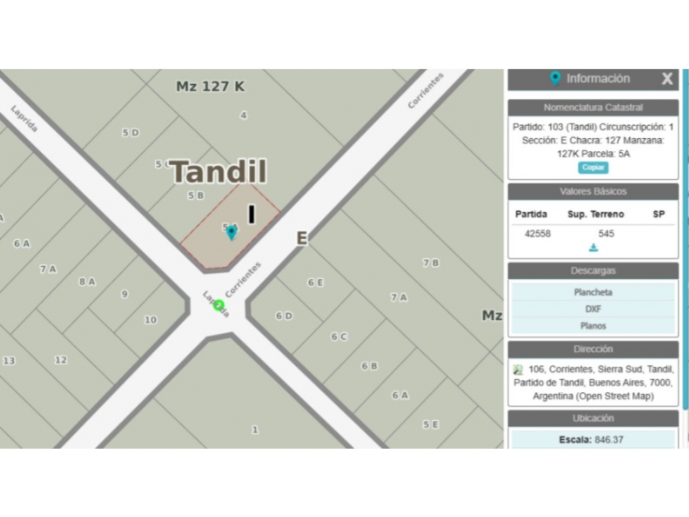LOTE EN VENTA BARRIO SAN JUAN TANDIL - 6
