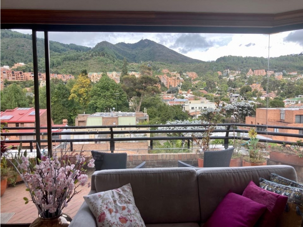 VENTA APARTAMENTO 190m2 + TERRAZA VISTA 3H/4B/3G SANTA BARBARA
