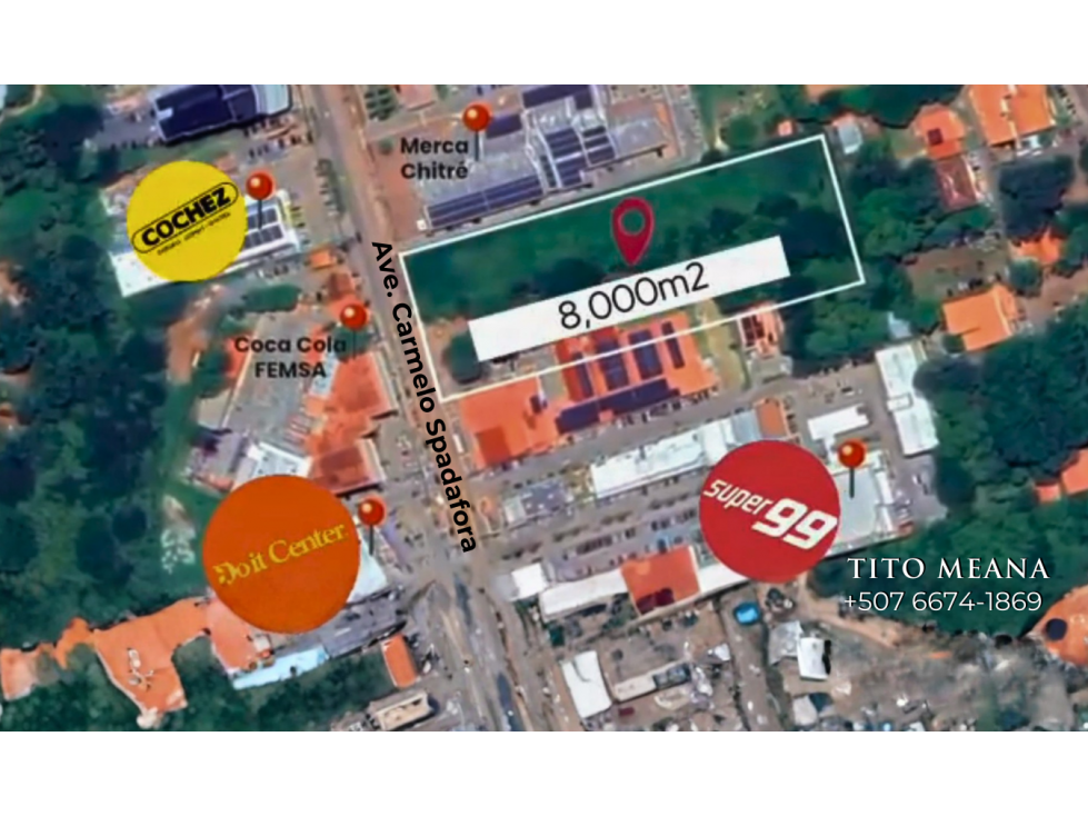 VENTA DE TERRENO EN HERRERA, CHITRE AREA COMERCIAL - 1