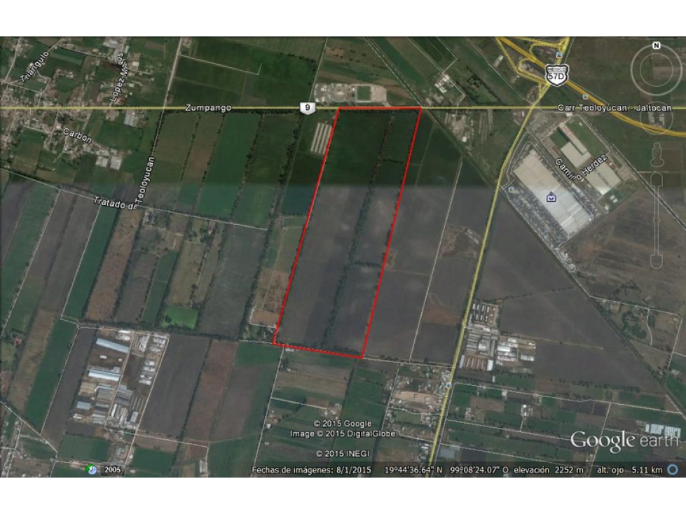 Terreno Industrial En Venta En Teoloyucan - 1