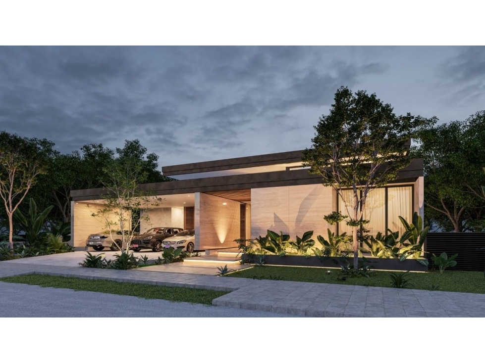 CASA DE UNA PLANTA EN VENTA DE 4 RECAMARAS EN YUCATAN COUNTRY CLUB