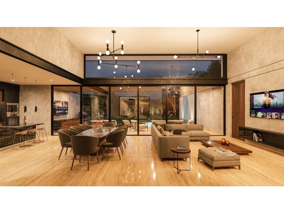 CASA DE UNA PLANTA EN VENTA DE 4 RECAMARAS EN YUCATAN COUNTRY CLUB — foto 3