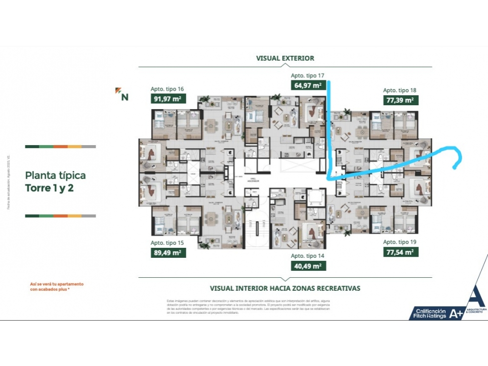 CESION DE DERECHOS EN RIONEGRO EN ESPECTACULAR APARTAMENTO CCZ — foto 5