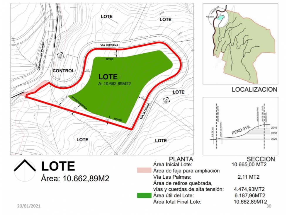Lote 10662 m Vista panorámica .Poblado, Las Palmas — foto 4