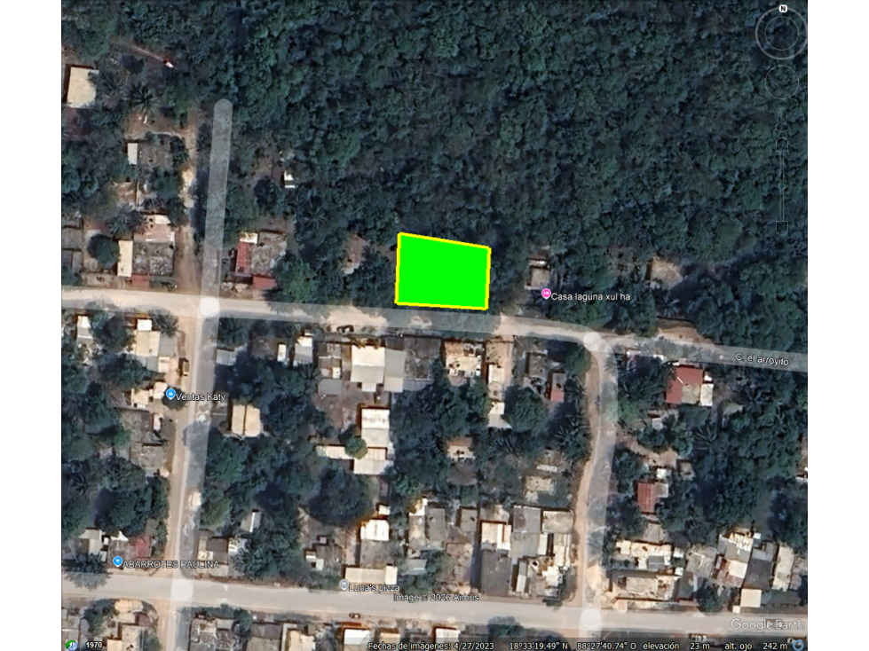TERRENO EN VENTA EN BACALAR / XULHA EXCELENTE FRENTE PARA INVERSIÓN - 4