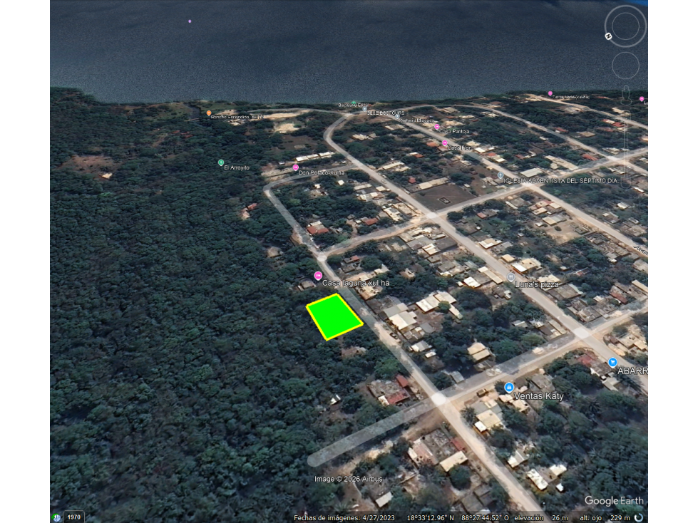 TERRENO EN VENTA EN BACALAR / XULHA EXCELENTE FRENTE PARA INVERSIÓN - 1
