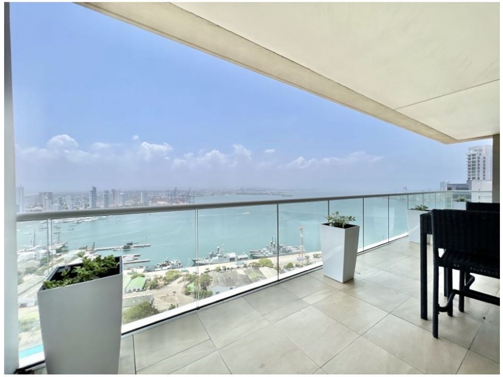 VENDO APARTAMENTO VISTA A LA BAHÍA CONDOMINIO H2 BOCAGRANDE CARTAGENA — foto 2