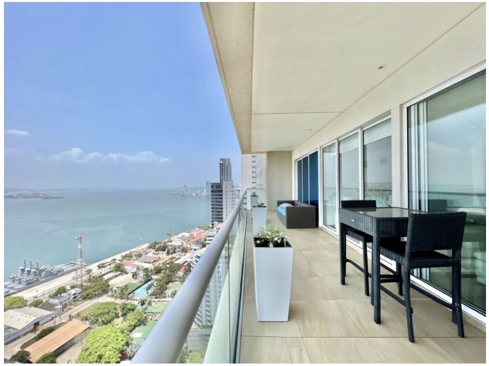 VENDO APARTAMENTO VISTA A LA BAHÍA CONDOMINIO H2 BOCAGRANDE CARTAGENA — foto 5