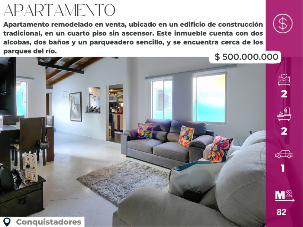 Apartamento en Venta, Conquistadores