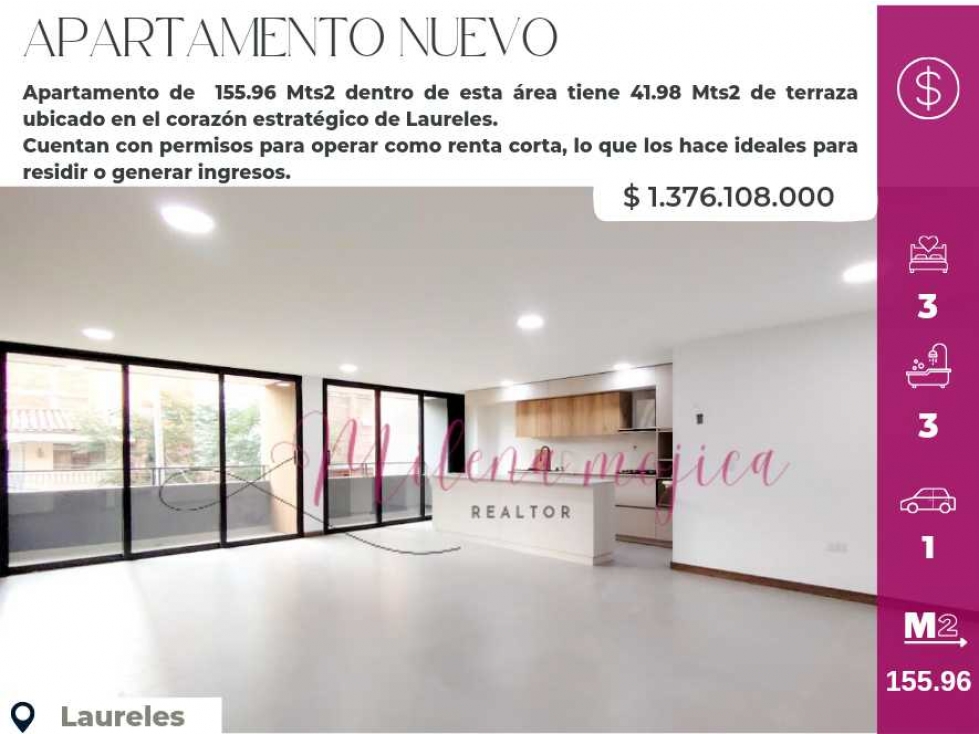 Apartamento en venta para estrenar, segundo piso con terraza