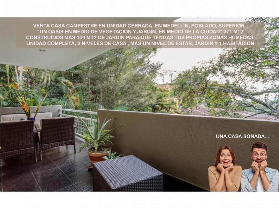 venta casa campestre antioquia Medellin poblado superior Montessori