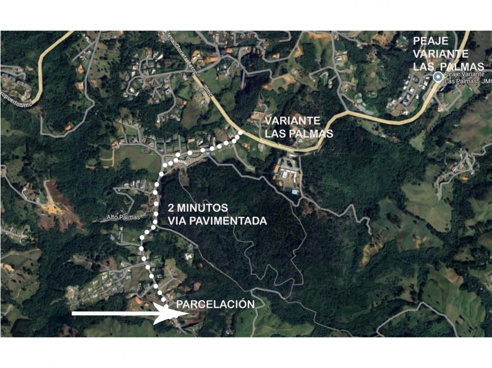 Venta lote Antioquia alto palmas variante no peaje parcelación bosque — foto 4