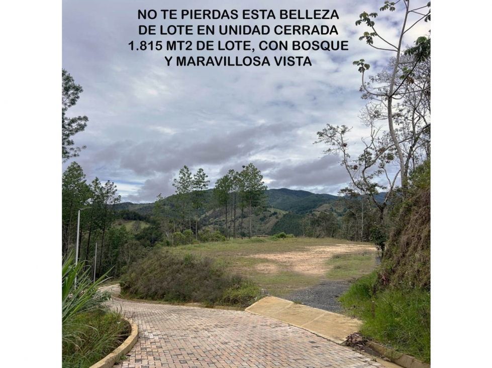Venta lote Antioquia retiro parcelación vista bosque ganga rebajado — foto 2