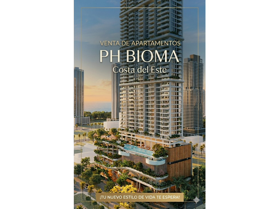 Venta de Apartamentos en PH Bioma | Costa del Este