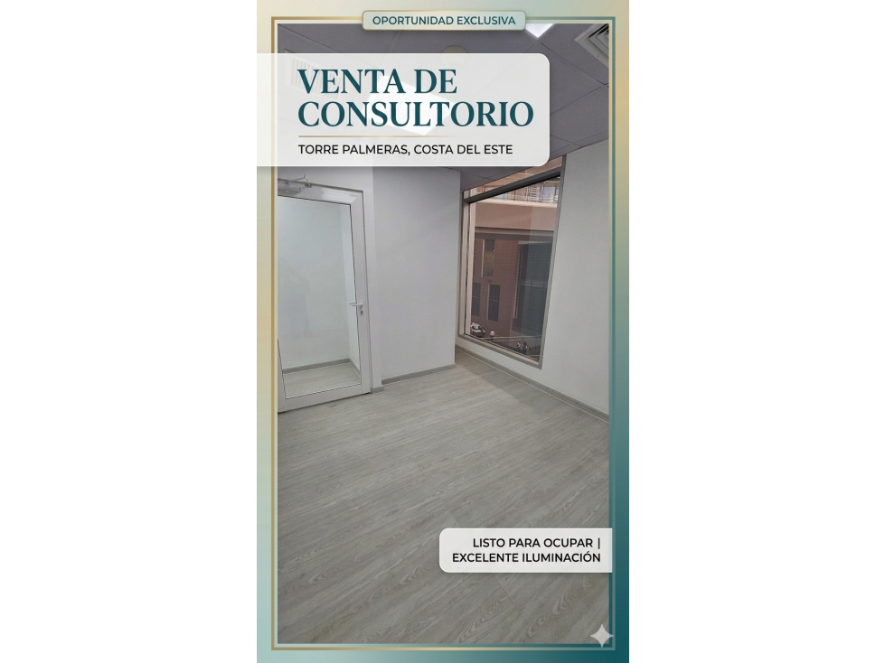 Venta de Consultorio en Torre Palmeras, Costa del Este