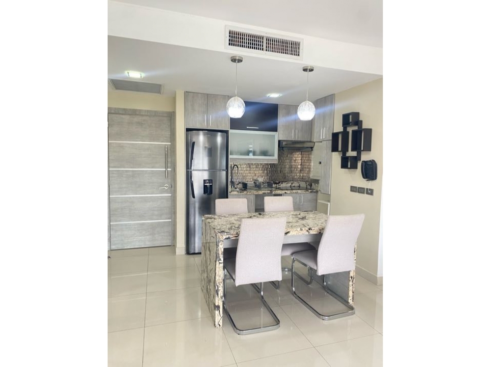 Hermosa suite amoblada con vista al mar en zona sur de manta