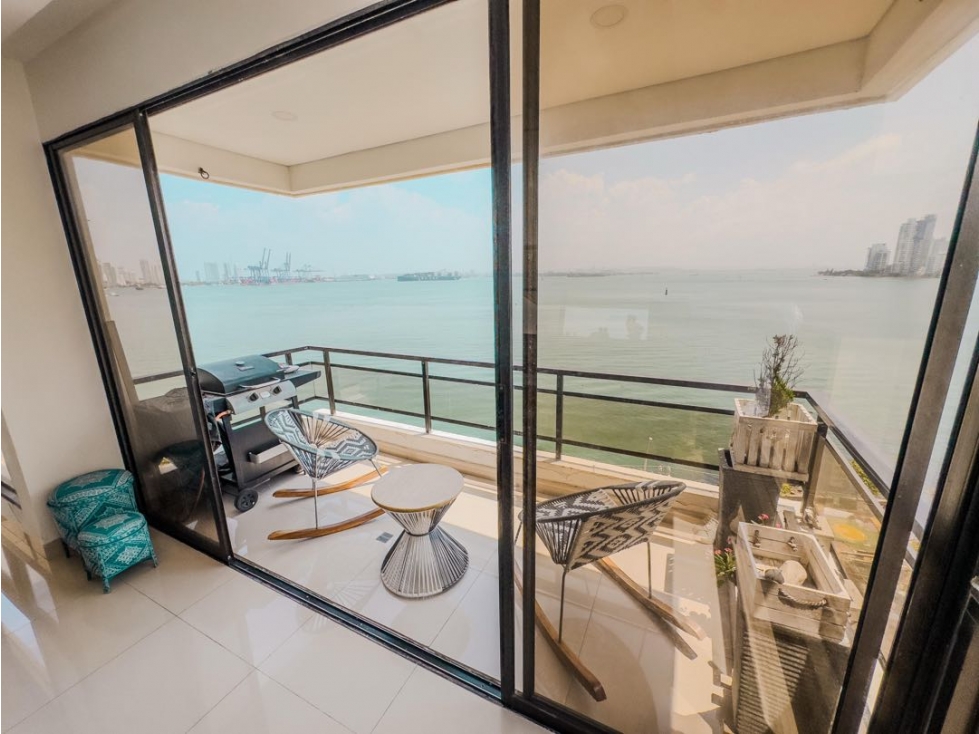 ARRIENDO APARTAMENTO EN BOCAGRANDE CON VISTA A LA BAHIA CARTAGENA — foto 3