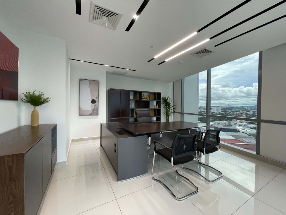 Alquiler de oficinas amobladas en Financial Park, Costa del este