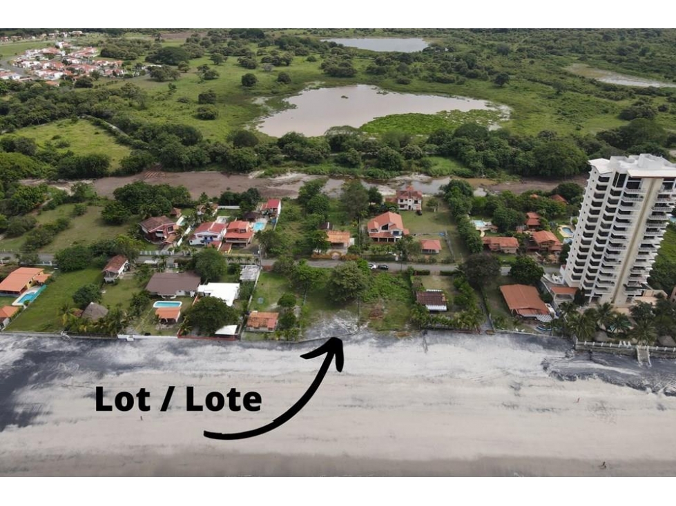 Se Vende Terreno frente al mar en Playa Malibú, Nueva Gorgona