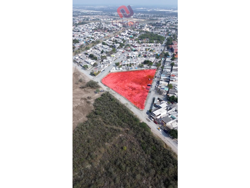Renta Terreno sobre camino a san roque 6.8mil m² Juárez NL