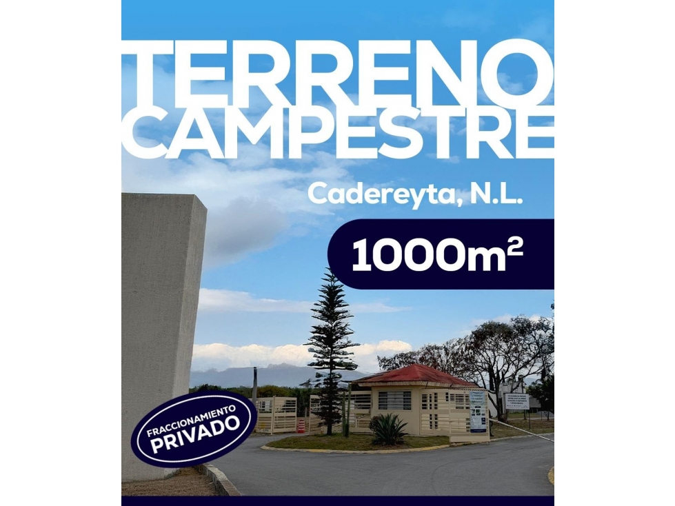 Terreno Campestre con servicios a pie de calle en Hacienda del Cielo - 1