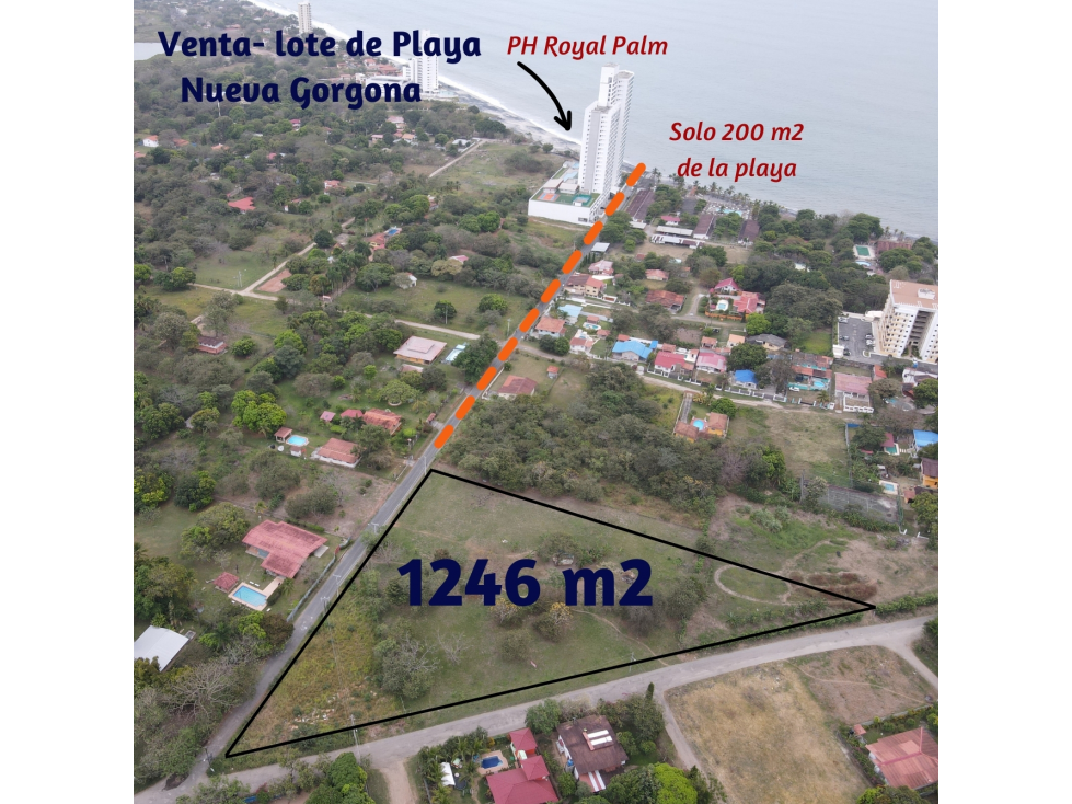 Se Vende Lote de Playa Cerca de PH Royal Palm Nueva Gorgona Chame