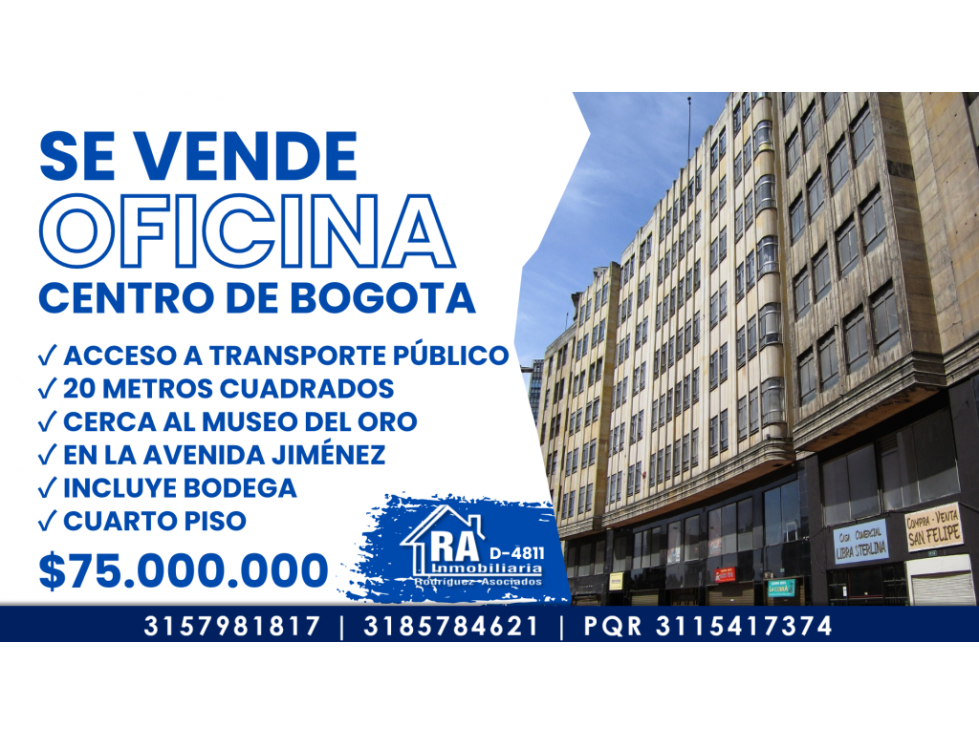 Oficina en Vender en Bogotá D.C.